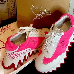 Christian Louboutin Loubishark 39 PINK (Donna) Box/Bags/Laces